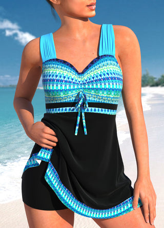 Women's Two-Piece Skirt Bikini Quick-Dry Large Size Bathing Suit