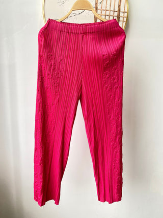 High-end Pleated Embroidered Straight Leg Casual Fashion Pants