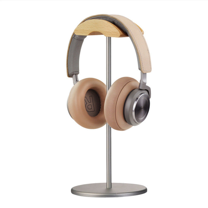 Headphone Stand Holder Creative AirPods Max Headphone Rack Aluminum Hook Solid Wood Headphone Organizer