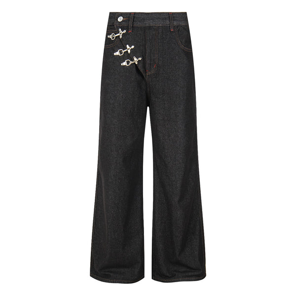 Original color denim bell bottom pants