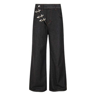 Original color denim bell bottom pants