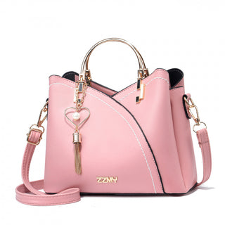 Color-blocked  large-capacity shoulder bag with high-quality crossbody design