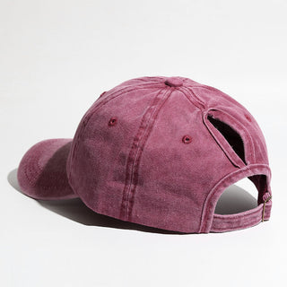Curved Brim Snapback Hat for Women Outdoor Sports Sun Hat