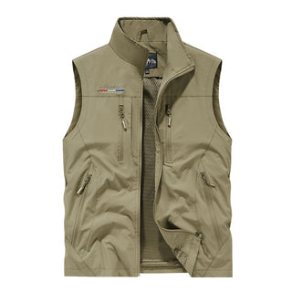 Big Size Men's Vest Outdoor Sports Fishing Sleeveless Jacket