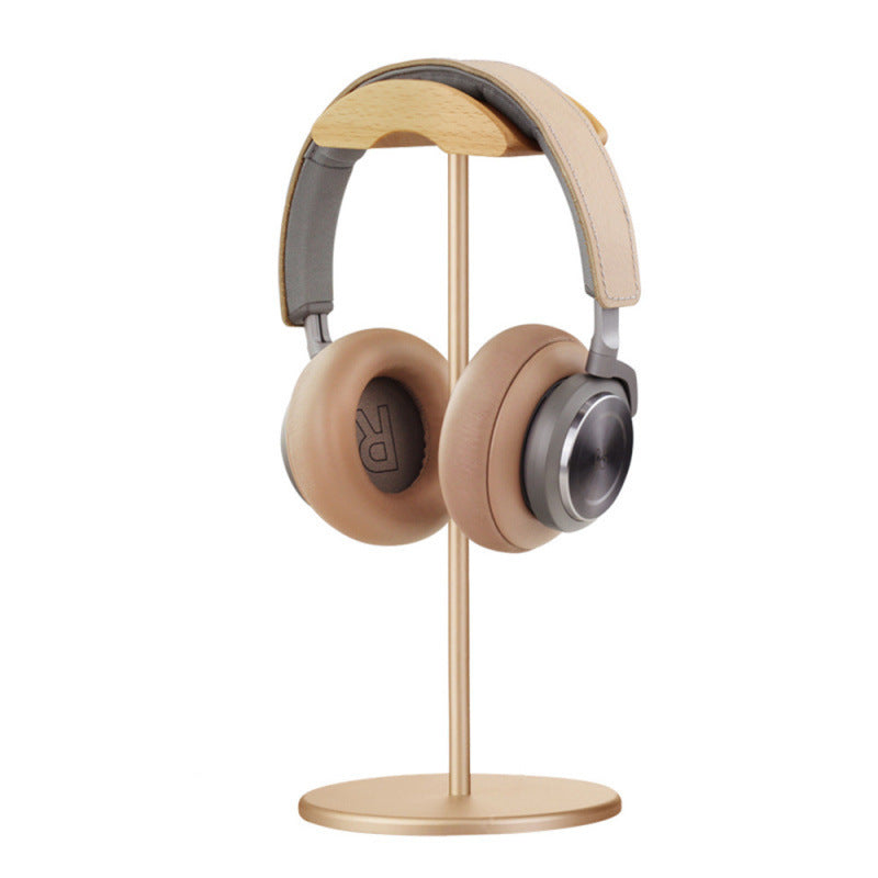 Headphone Stand Holder Creative AirPods Max Headphone Rack Aluminum Hook Solid Wood Headphone Organizer