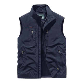 Big Size Men's Vest Outdoor Sports Fishing Sleeveless Jacket