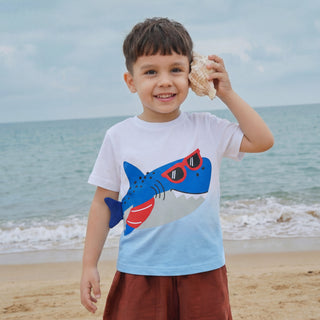 Kids' T-Shirt Round Neck Short Sleeve