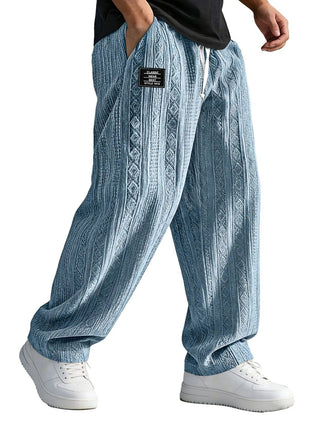 European And American Style Pocketed Straight-Leg Loose Lace-Up Sporty Casual Pants For SpringSummer