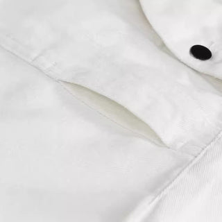 Slim Fit Trendy Men's White Denim Vest Denim Waistcoat Denim Sleeveless Top
